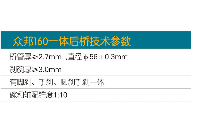 眾邦160一體后橋C